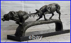 Art Deco Style Statue Sculpture Bear Wildlife Art Nouveau Style Bronze Signed