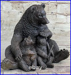 Bronze Sculpture Alaskan Brown Bear Original Kamiko Gift Home Cabin Decor Animal