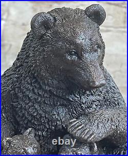 Bronze Sculpture Alaskan Brown Bear Original Kamiko Gift Home Cabin Decor Animal