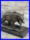 Bronze_Sculpture_Statue_Bear_Head_Bust_With_Fish_Marble_Handcrafted_Figurine_Art_01_gx