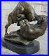 Signed_Art_Bull_Fighting_With_Bear_Marble_Bronze_Statue_Lost_Wax_Method_Artwork_01_fsc